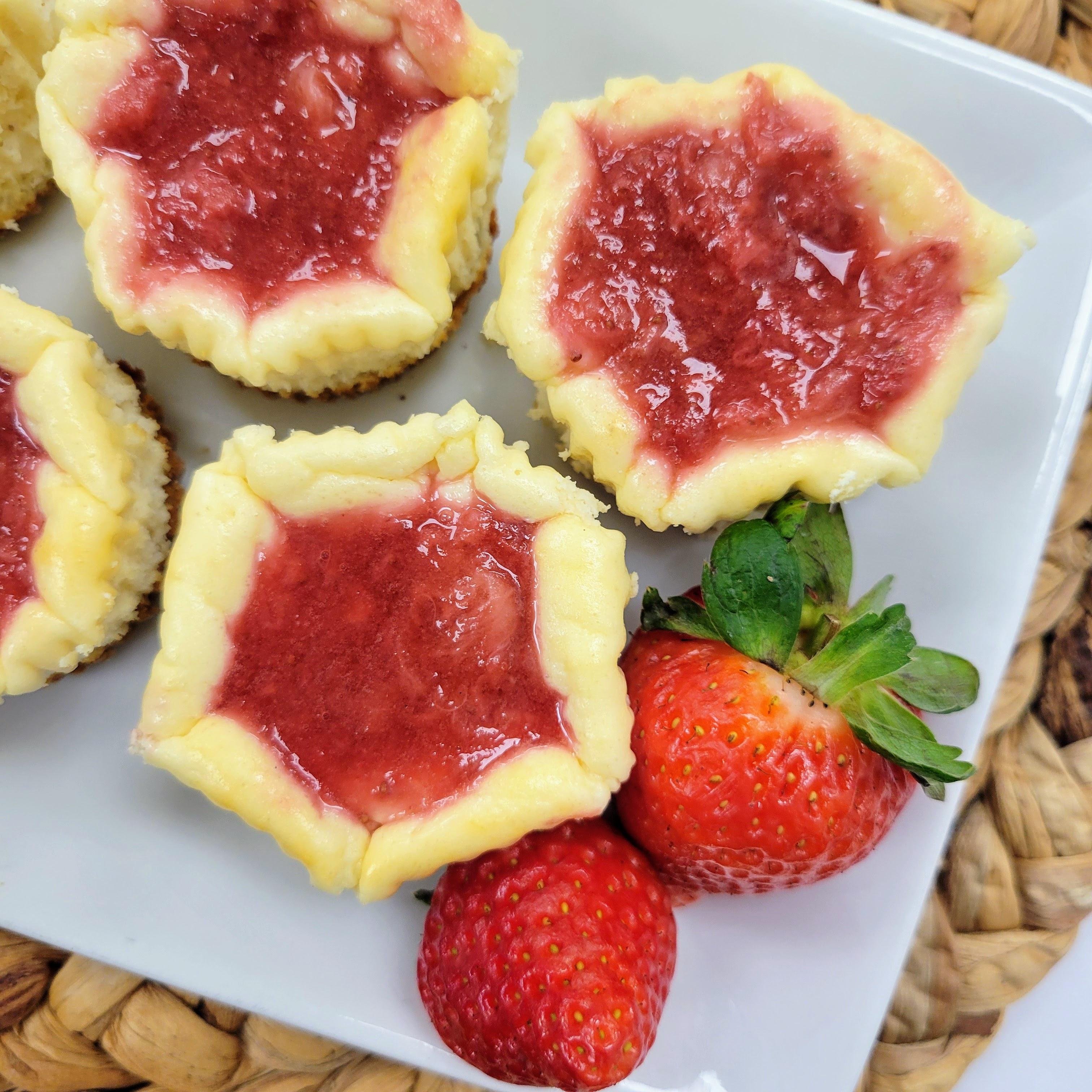 Strawberry Cheesecake Protein Bites
