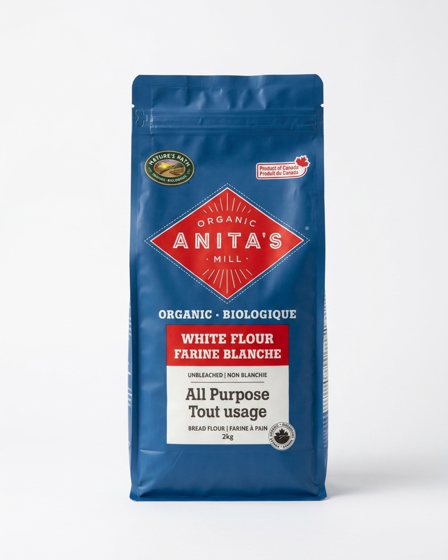 Anita's Organic Mill unbleached all purpose white flour, 2 kg bag