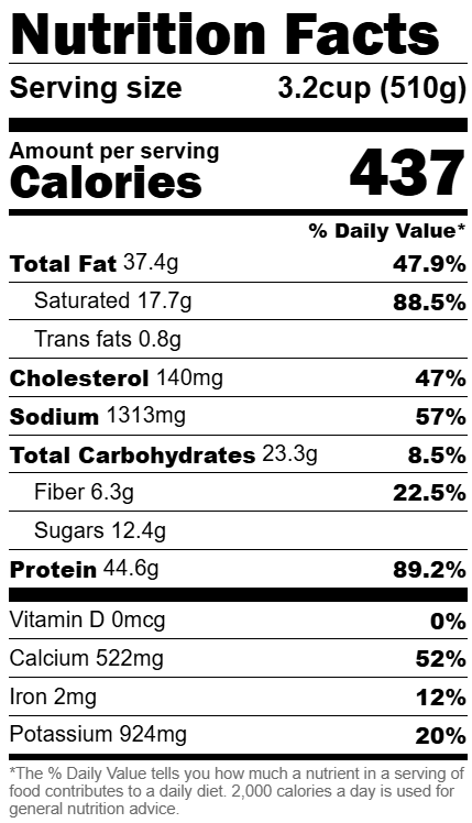Frozen Meal, Low Carb Buffalo Chicken Bake