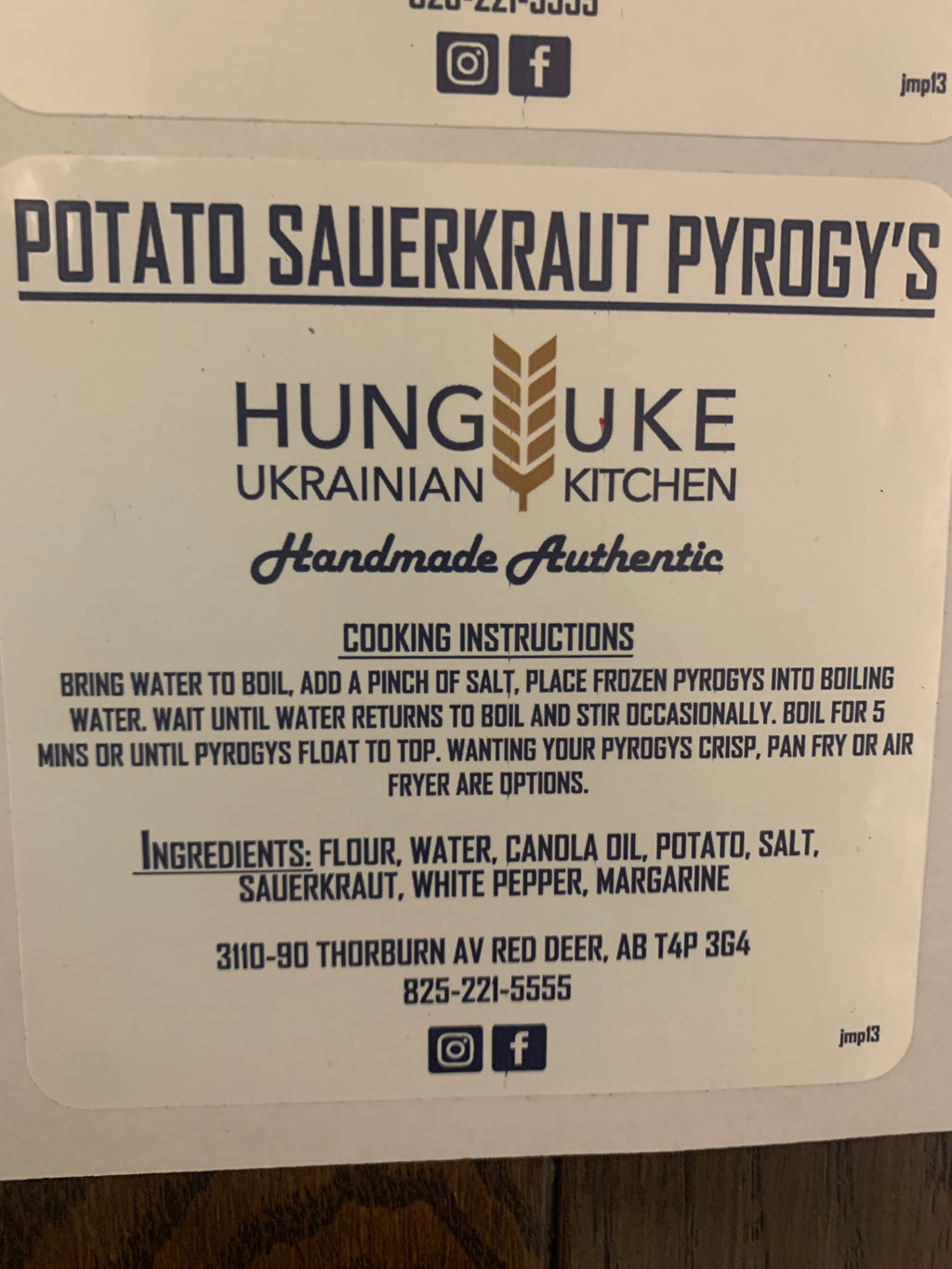 Pyrogy, Sauerkraut
