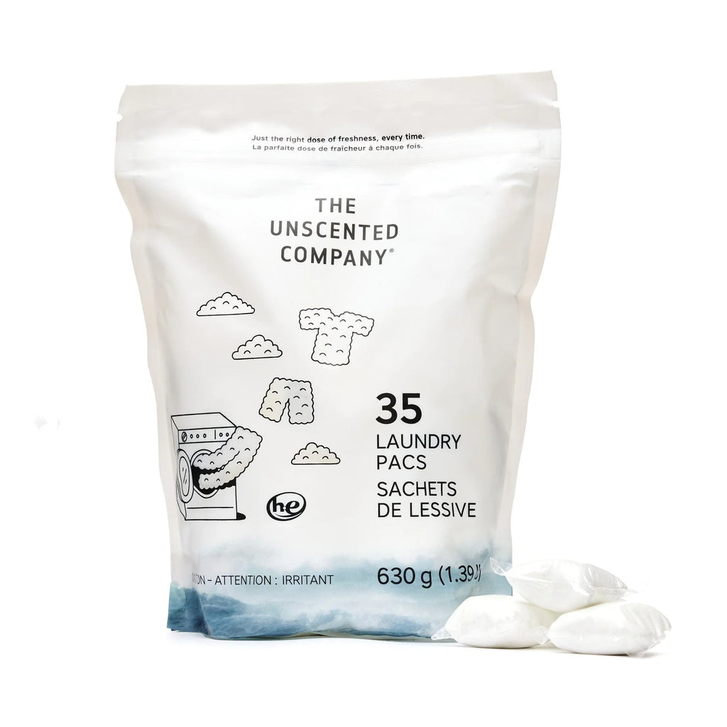 The Unscented Company laundry pacs, 35 pacs, 630 g pouch