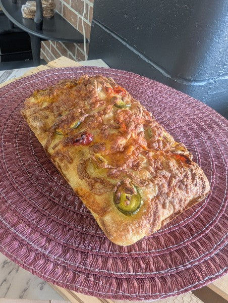 Focaccia, Banana Pepper & Cheese