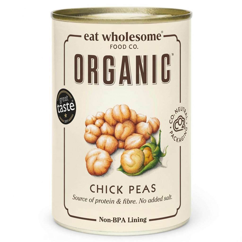 Chickpeas, Canned, Organic