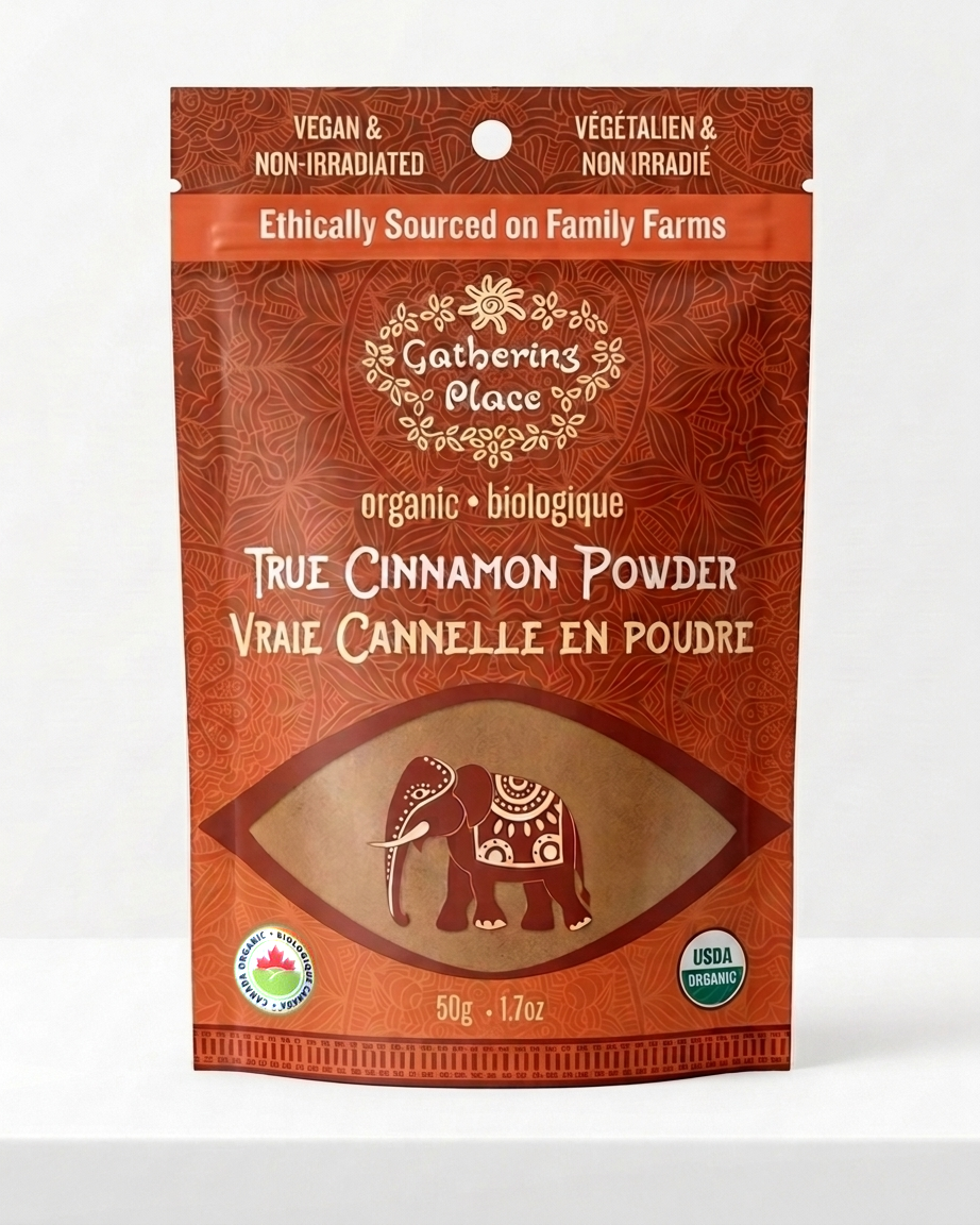 Gathering Place organic true cinnamon powder, 50 g pouch