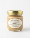 A 250 g jar of Eat Raw Honey raw creamed lemon ginger honey