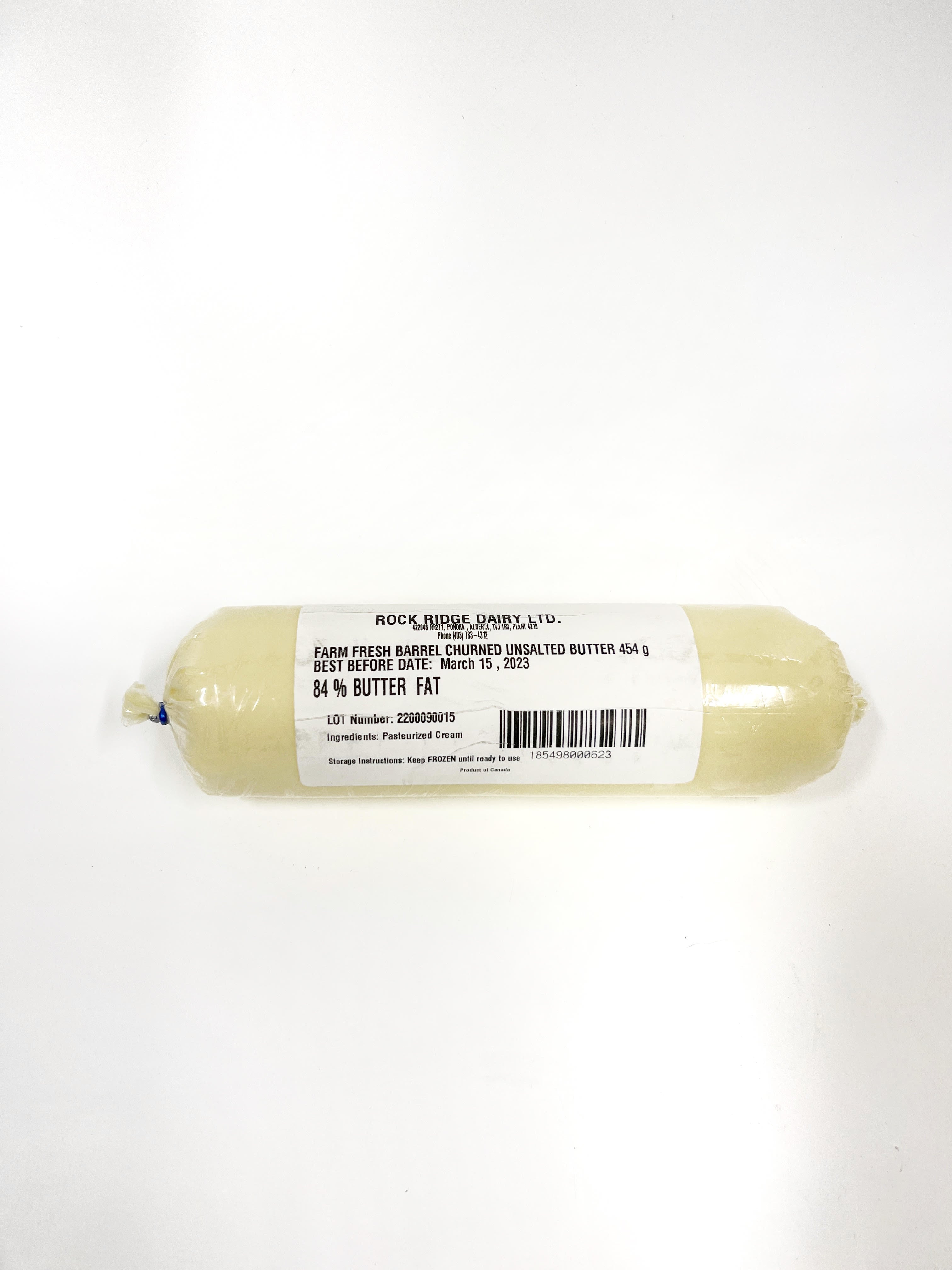 Butter, Churned Unsalted