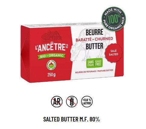 Butter, Salted, Organic