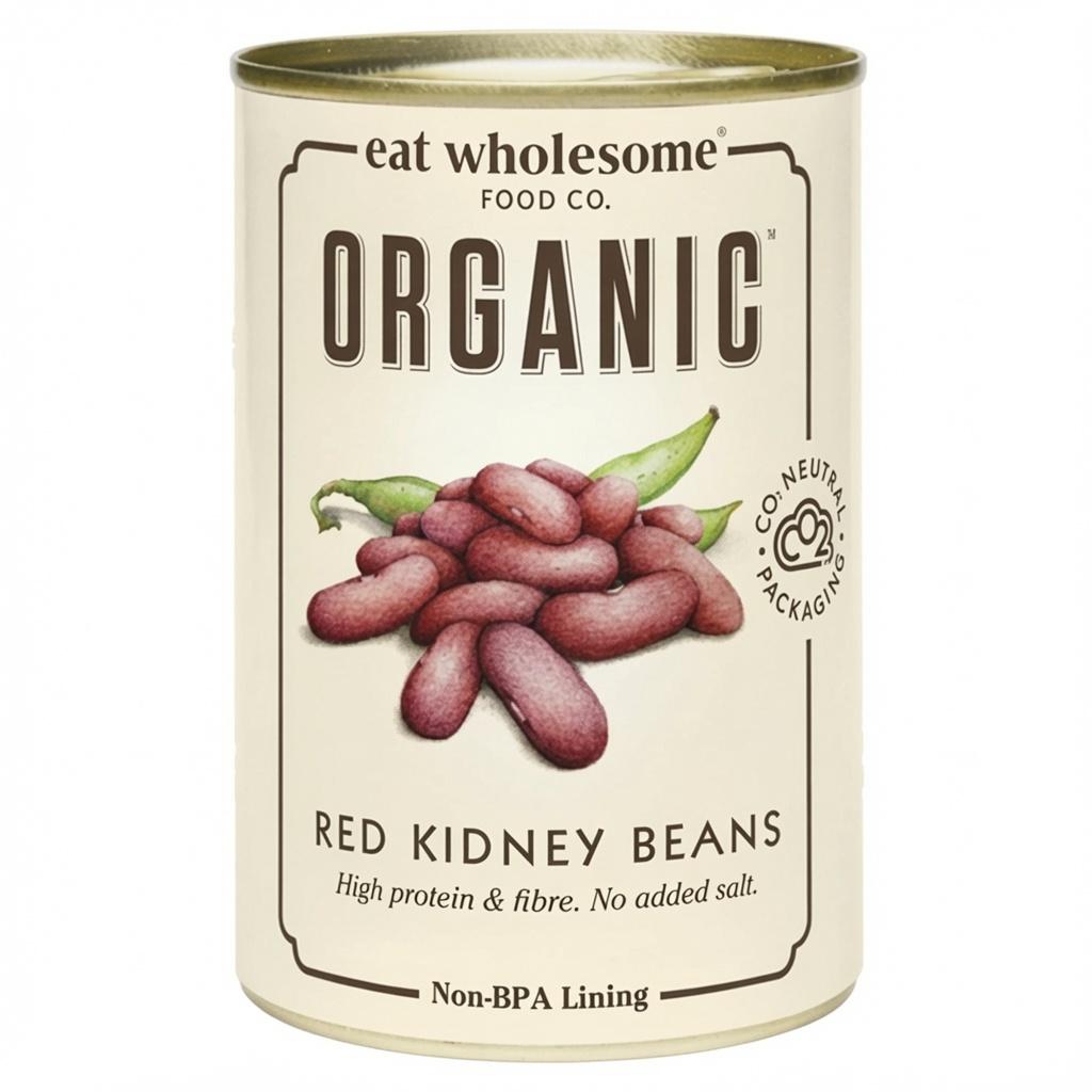 Beans, Red Kidney, Canned, Organic