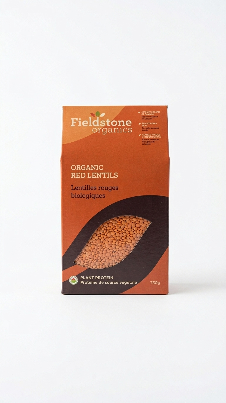 Dried Lentils, Red, Organic