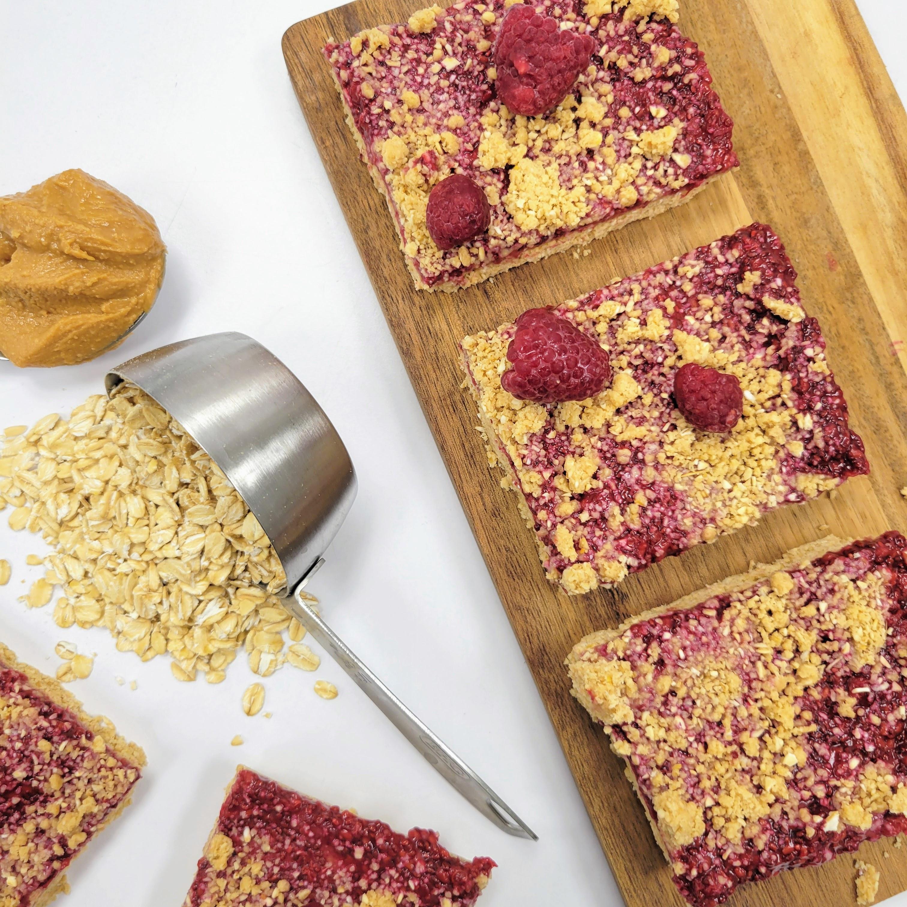 Raspberry PB Protein Boost Bars